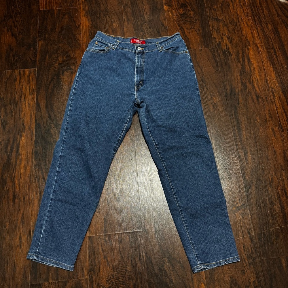 Levi’s 512 Classic Slim Stretch Tapered Blue High rise Denim Jeans 16 Short EUC - Picture 2 of 13